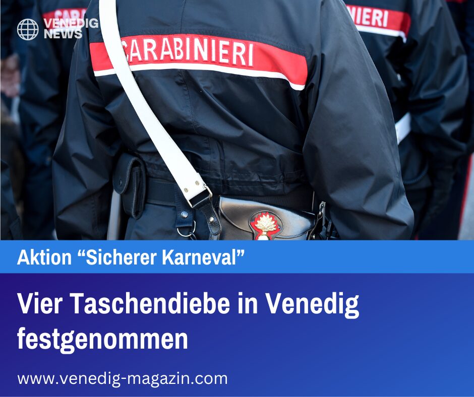 Vier Taschendiebe in Venedig festgenommen