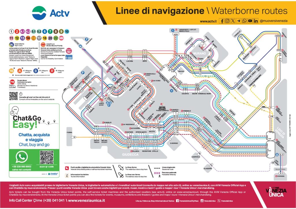 Route map of Venice 2025